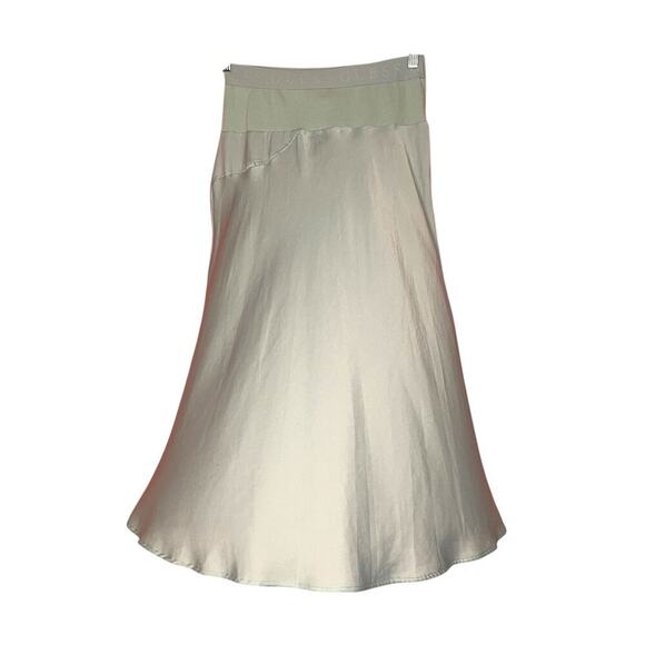 Guess High Waist Asymmetrical Midi Skirt in Pale Mint Size M - Picture 2 of 3